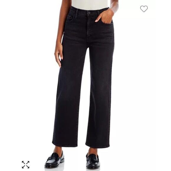 MOTHER The Rambler Zip Ankle Jeans Vroom Size 34 Wide Leg Bootcut Denim Pants - Picture 1 of 15